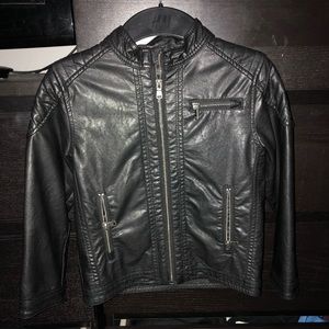 H&M (boys) black leather jacket